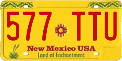 NM license plate 577TTU