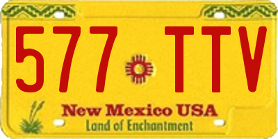 NM license plate 577TTV