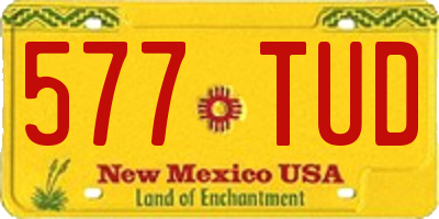 NM license plate 577TUD