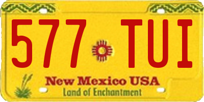 NM license plate 577TUI