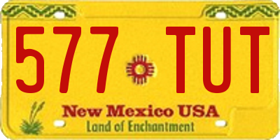 NM license plate 577TUT