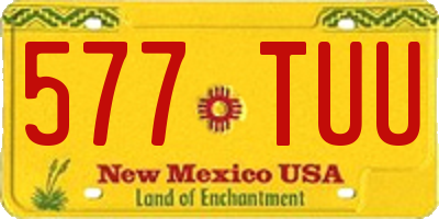 NM license plate 577TUU