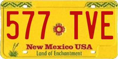 NM license plate 577TVE
