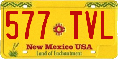 NM license plate 577TVL