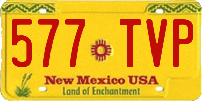 NM license plate 577TVP