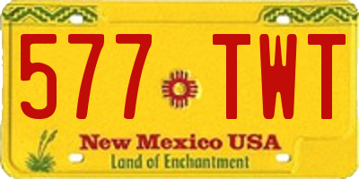 NM license plate 577TWT