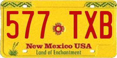 NM license plate 577TXB