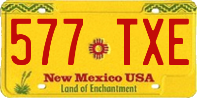 NM license plate 577TXE