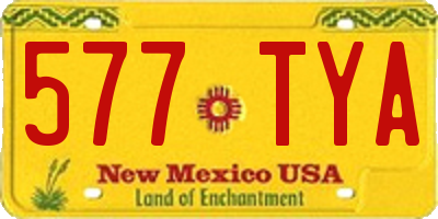 NM license plate 577TYA