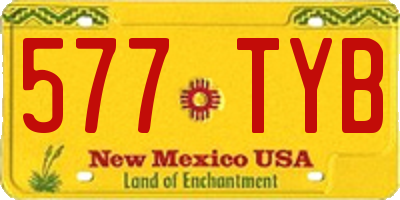 NM license plate 577TYB