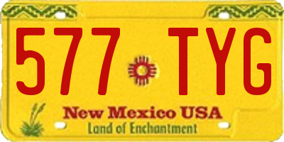NM license plate 577TYG