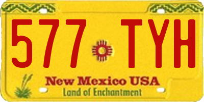 NM license plate 577TYH
