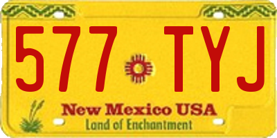 NM license plate 577TYJ