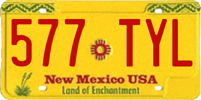 NM license plate 577TYL