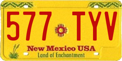 NM license plate 577TYV