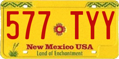 NM license plate 577TYY