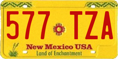NM license plate 577TZA