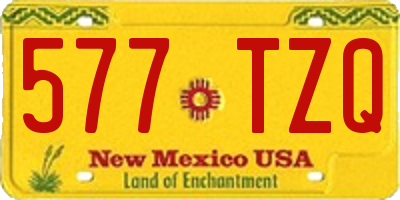 NM license plate 577TZQ