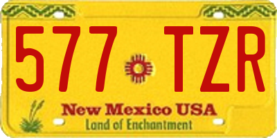 NM license plate 577TZR