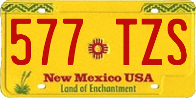NM license plate 577TZS