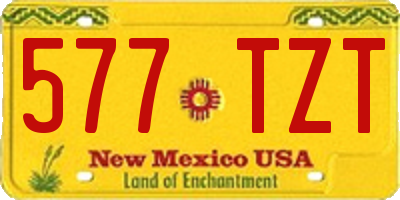 NM license plate 577TZT