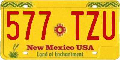 NM license plate 577TZU