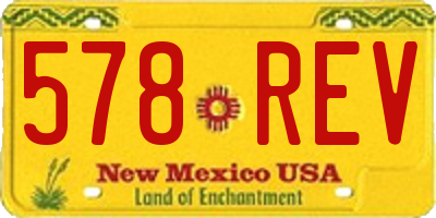 NM license plate 578REV