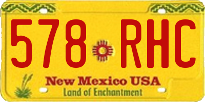 NM license plate 578RHC