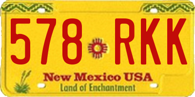 NM license plate 578RKK