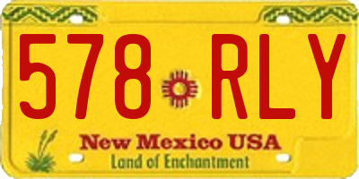 NM license plate 578RLY