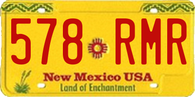 NM license plate 578RMR