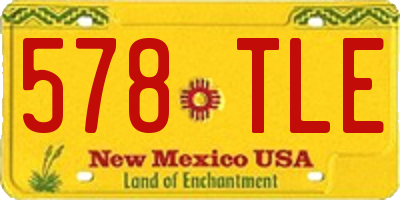 NM license plate 578TLE