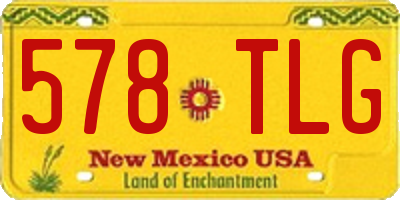 NM license plate 578TLG
