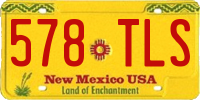 NM license plate 578TLS