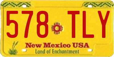 NM license plate 578TLY