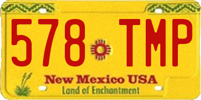 NM license plate 578TMP