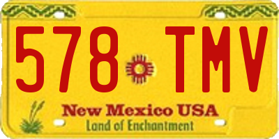 NM license plate 578TMV