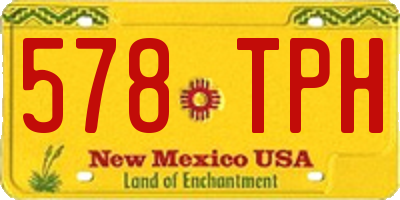 NM license plate 578TPH