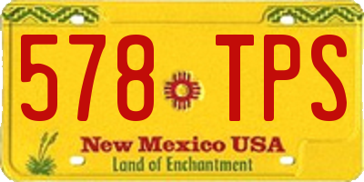 NM license plate 578TPS