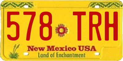 NM license plate 578TRH