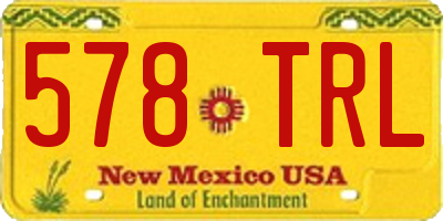 NM license plate 578TRL
