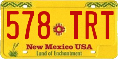 NM license plate 578TRT