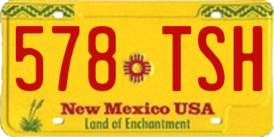 NM license plate 578TSH