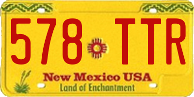 NM license plate 578TTR