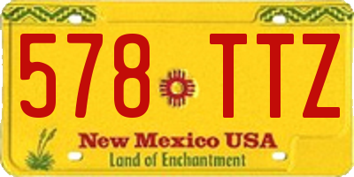 NM license plate 578TTZ