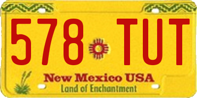 NM license plate 578TUT