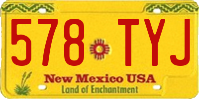 NM license plate 578TYJ