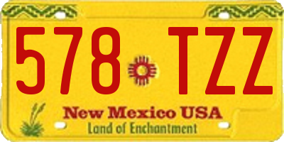 NM license plate 578TZZ