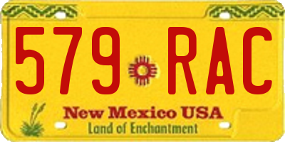 NM license plate 579RAC