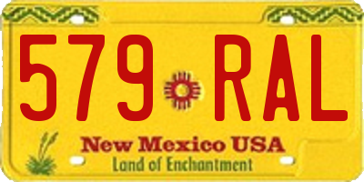 NM license plate 579RAL